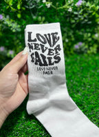 Love Never Fails Socks